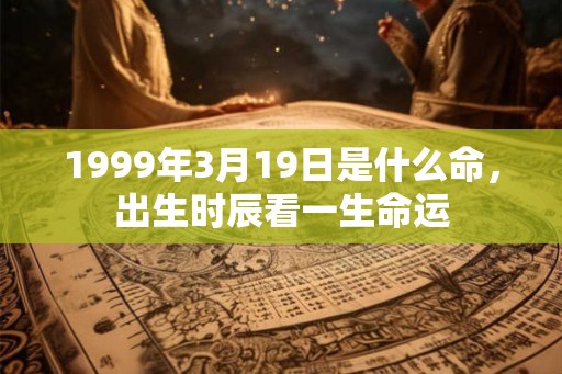1999年3月19日是什么命，出生时辰看一生命运