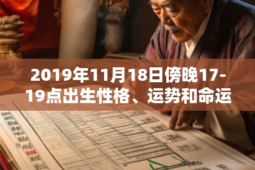 2019年11月18日傍晚17-19点出生性格、运势和命运