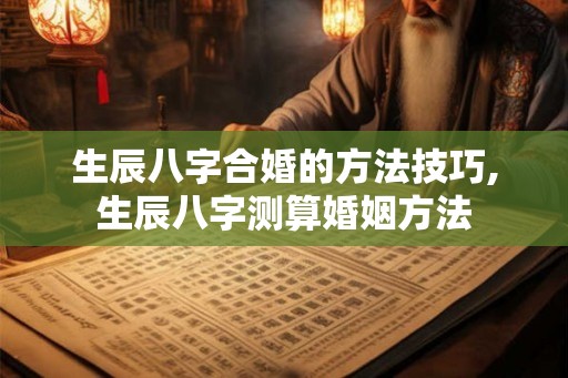 生辰八字合婚的方法技巧,生辰八字测算婚姻方法