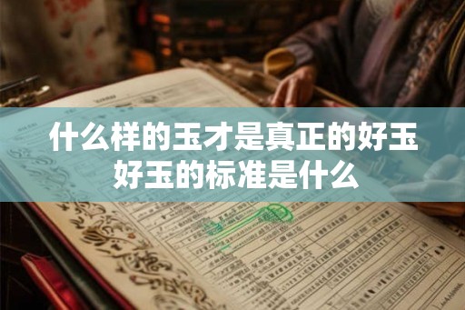什么样的玉才是真正的好玉 好玉的标准是什么