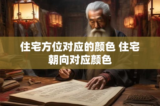 住宅方位对应的颜色 住宅朝向对应颜色 住宅方位对应的颜色 住宅朝向对应颜色