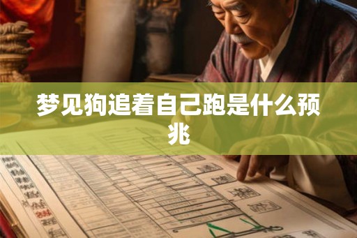 梦见狗追着自己跑是什么预兆
