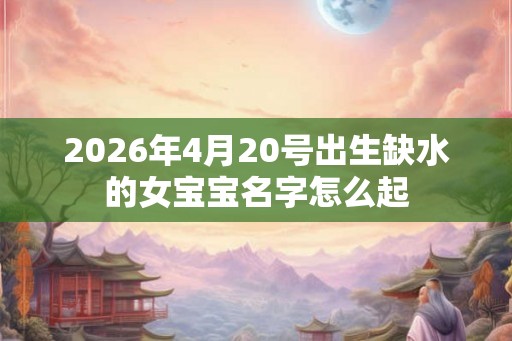 2026年4月20号出生缺水的女宝宝名字怎么起