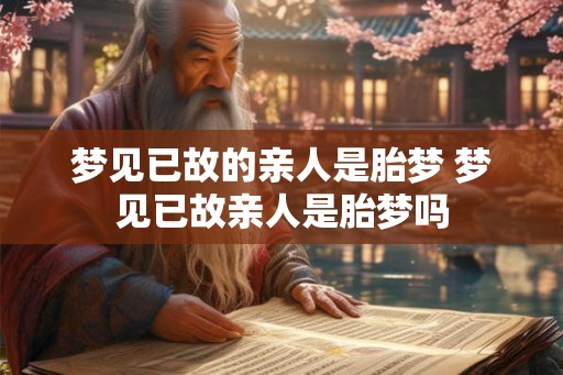 梦见已故的亲人是胎梦 梦见已故亲人是胎梦吗 梦见已故的亲人是胎梦 梦见已故亲人是胎梦吗