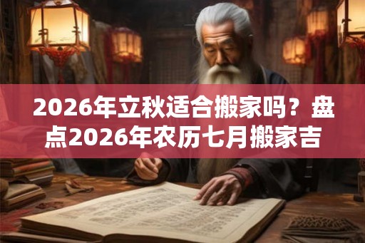 2026年立秋适合搬家吗?盘点2026年农历七月搬家吉日 2026年立秋适合搬家吗?盘点2026年农历七月搬家吉日