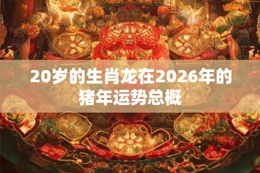 20岁的生肖龙在2026年的猪年运势总概 20岁的生肖龙在2026年的猪年运势总概