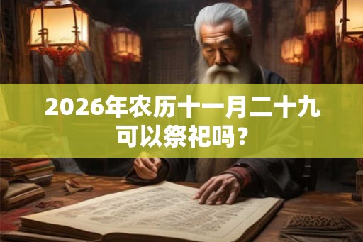 2026年农历十一月二十九可以祭祀吗？