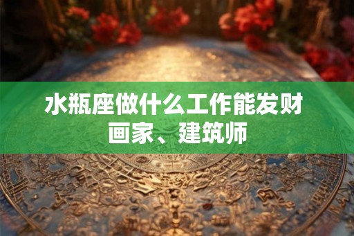 水瓶座做什么工作能发财 画家、建筑师 水瓶座做什么工作能发财 画家、建筑师