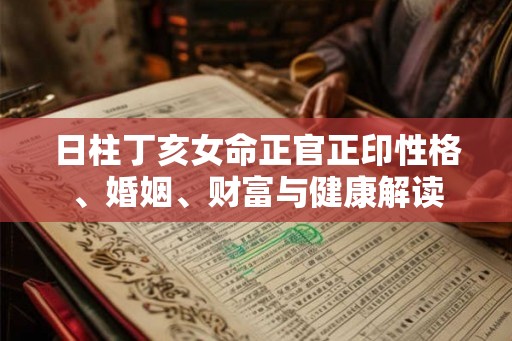 日柱丁亥女命正官正印性格、婚姻、财富与健康解读