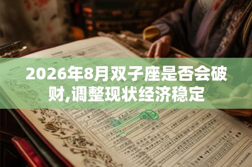 2026年8月双子座是否会破财,调整现状经济稳定