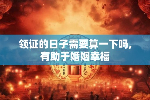 领证的日子需要算一下吗,有助于婚姻幸福