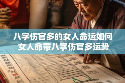八字伤官多的女人命运如何 女人命带八字伤官多运势如何