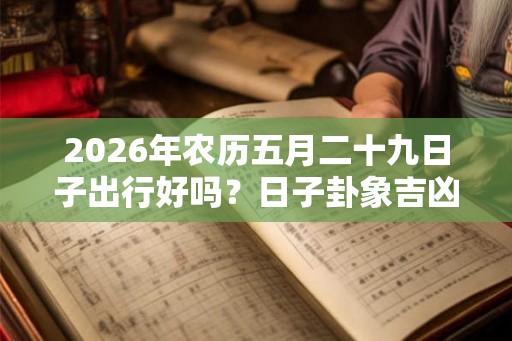 2026年农历五月二十九日子出行好吗？日子卦象吉凶？