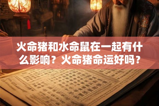 火命猪和水命鼠在一起有什么影响？火命猪命运好吗？