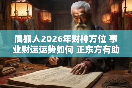 属猴人2026年财神方位 事业财运运势如何 正东方有助力