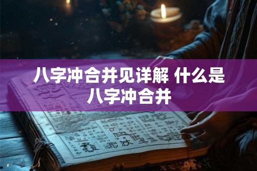 八字冲合并见详解 什么是八字冲合并
