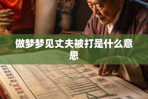 做梦梦见丈夫被打是什么意思