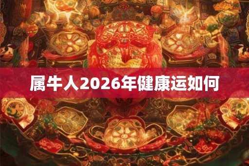 属牛人2026年健康运如何