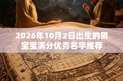 2026年10月2日出生的男宝宝满分优秀名字推荐