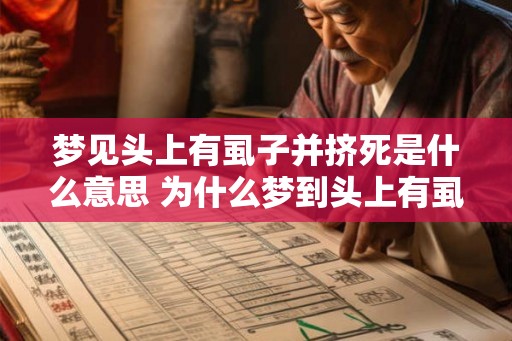 梦见头上有虱子并挤死是什么意思 为什么梦到头上有虱子并挤死