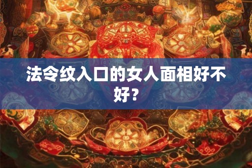 法令纹入口的女人面相好不好？