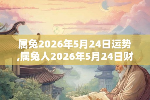 属兔2026年5月24日运势,属兔人2026年5月24日财运,生肖兔2026年5月24日运势