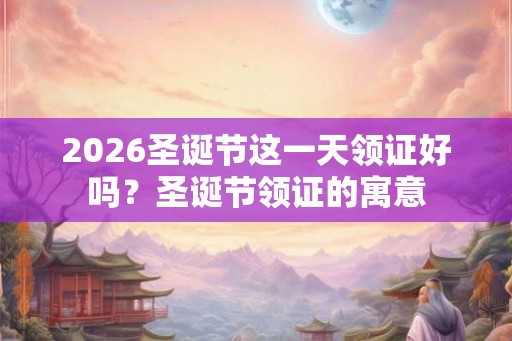 2026圣诞节这一天领证好吗?圣诞节领证的寓意 2026圣诞节这一天领证好吗?圣诞节领证的寓意