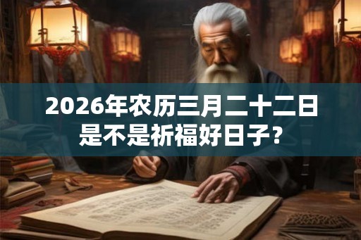 2026年农历三月二十二日是不是祈福好日子? 2026年农历三月二十二日是不是祈福好日子?