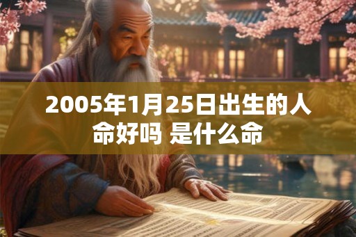 2005年1月25日出生的人命好吗 是什么命