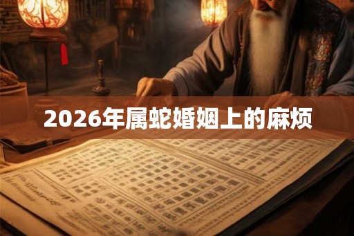 2026年属蛇婚姻上的麻烦 2026年属蛇婚姻上的麻烦
