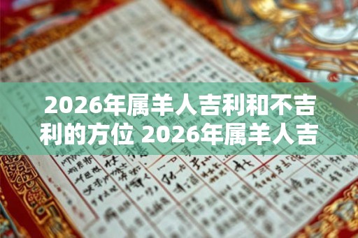 2026年属羊人吉利和不吉利的方位 2026年属羊人吉凶方位