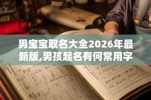 男宝宝取名大全2026年最新版,男孩起名有何常用字? 男宝宝取名大全2026年最新版,男孩起名有何常用字?