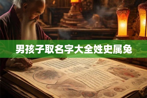 男孩子取名字大全姓史属兔