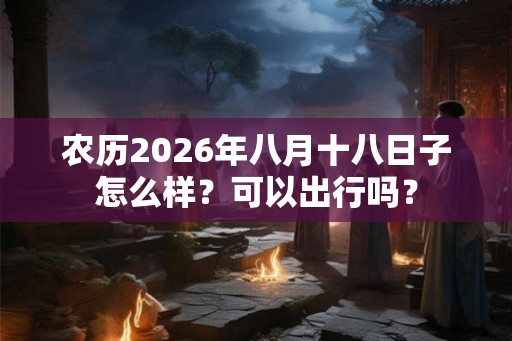 农历2026年八月十八日子怎么样？可以出行吗？