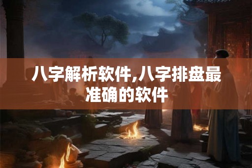 八字解析软件,八字排盘最准确的软件