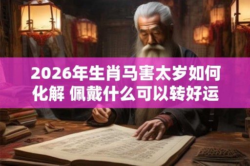 2026年生肖马害太岁如何化解 佩戴什么可以转好运