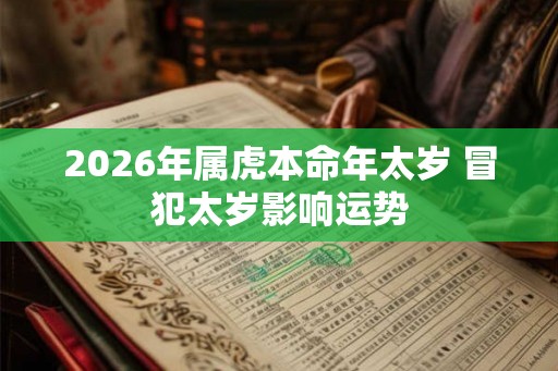 2026年属虎本命年太岁 冒犯太岁影响运势