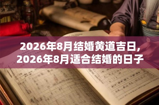 2026年8月结婚黄道吉日,2026年8月适合结婚的日子