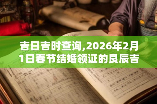 吉日吉时查询,2026年2月1日春节结婚领证的良辰吉时 吉日吉时查询,2026年2月1日春节结婚领证的良辰吉时