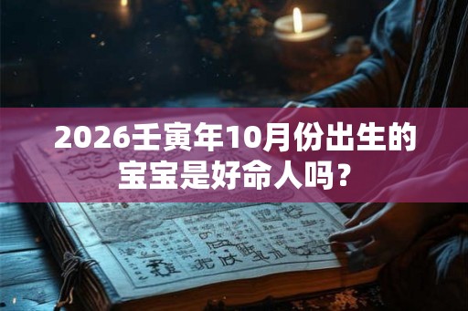 2026壬寅年10月份出生的宝宝是好命人吗？