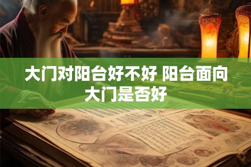 大门对阳台好不好 阳台面向大门是否好