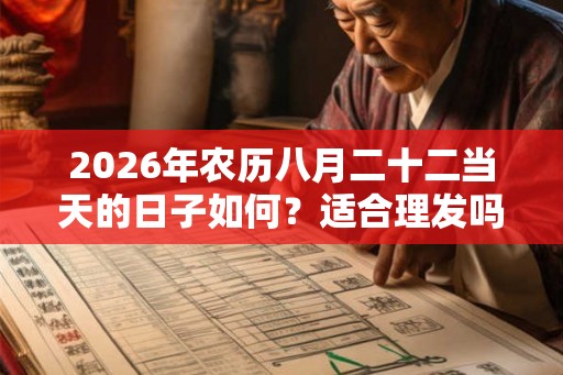 2026年农历八月二十二当天的日子如何？适合理发吗？