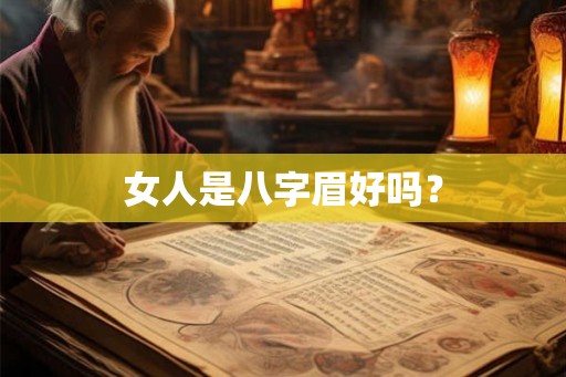 女人是八字眉好吗？