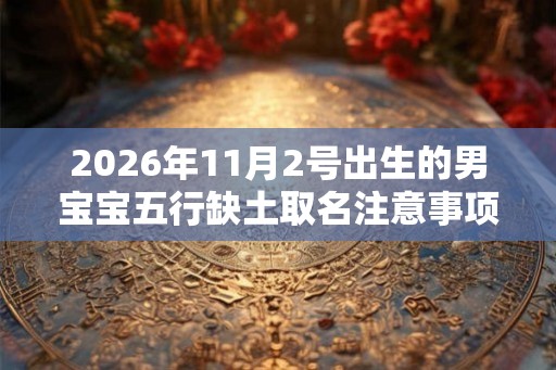 2026年11月2号出生的男宝宝五行缺土取名注意事项