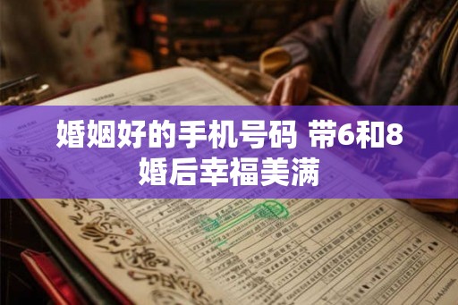 婚姻好的手机号码 带6和8婚后幸福美满