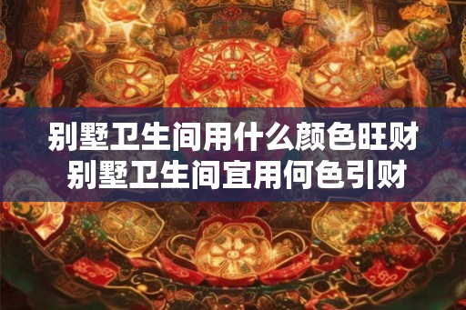 别墅卫生间用什么颜色旺财 别墅卫生间宜用何色引财
