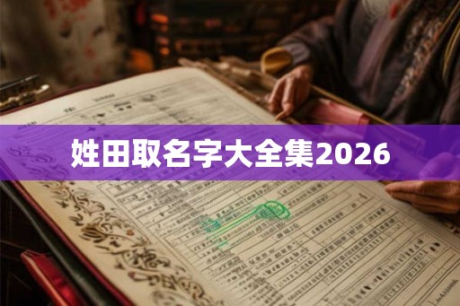 姓田取名字大全集2026