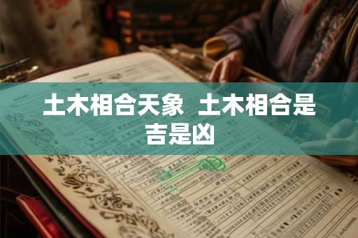 土木相合天象  土木相合是吉是凶