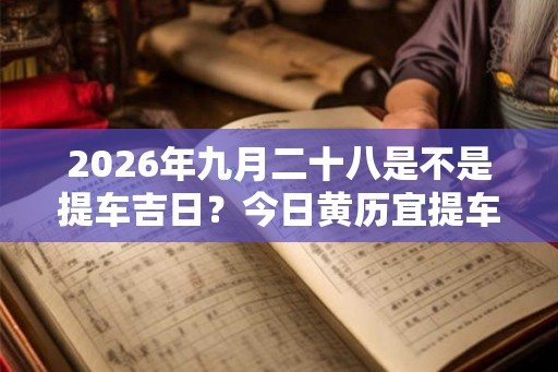 2026年九月二十八是不是提车吉日？今日黄历宜提车吗