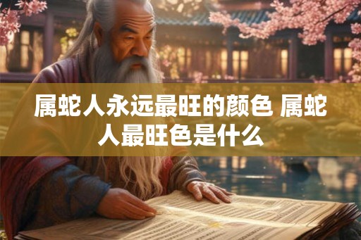 属蛇人永远最旺的颜色 属蛇人最旺色是什么
